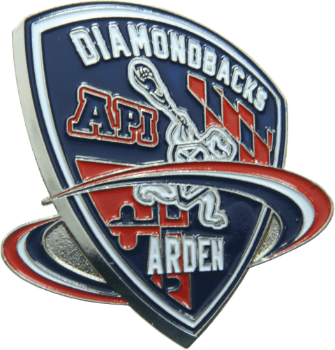 Custom API Diamondbacks Lacrosse Soft Enamel Trading Pin